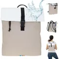 Produktbild: Rucksack Damen klein Elephant Takskal Fashion small medium DIN A4 aus Plane outdoor wetterfest Bürotasche für Damen mit Tablet PC Fach Freizeitru... - Beige