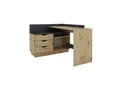Produktbild: byLIVING Winkelschreibtisch BELFAST, Breite 129 cm, Artisan Eiche/anthrazit