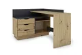 Produktbild: byLIVING Belfast Winkelschreibtisch, Links oder rechts montierbar, Artisan Eiche/anthrazit, Holzwerkstoff Spanplatte, Hellbraun, B 129, H 83,5, T 105 cm