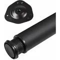 Produktbild: So-tech 1 Stück Tischbein Höhe 820 Mm Ø 76 / 80 Mm Stahl Mit Schwarzer Oberfläche Belastbar Bis 75 Kg, Möbelfuß Mit 32 Mm Höhenverstellung Tischfuß