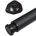 Produktbild: SOTECH 1 Stück Tischbein Höhe 820 mm Ø 76/80 mm Stahl mit schwarzer Oberfläche belastbar bis 75 kg, Möbelfuß mit 32 mm Höhenverstellung Tischfuß