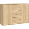 Produktbild: vidaXL Sideboard Sonoma-Eiche 91x29,5x65 cm Holzwerkstoff 823345