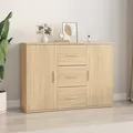 Produktbild: vidaXL Sideboard Sonoma-Eiche 91x29,5x65 cm Holzwerkstoff