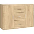 Produktbild: Sideboard Sonoma-eiche 91x29,5x65 Cm Holzwerkstoff Vidaxl