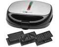 Produktbild: CLATRONIC 2-in-1-Sandwichmaker ST/WA 3670, 3in1 Sandwichtoaster, Waffeleisen und Kontaktgrill