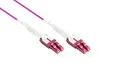 Produktbild: Good Connections OM4 LWL Kabel - Duplex - Stecker LC an LC - UNIBOOT - Multimode 50/125-1/10/40/100-Gigabit Ethernet - Lichtwellen-Leiter, Glasfaser-Kabel, Patchkabel - 5 m