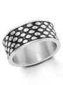 Produktbild: s.Oliver Herren Ring Edelstahl Silber Schwarz 64 (20.4) 2022632