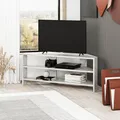 Produktbild: Hocuspicus TV-Eckschrank-Möbel | TV-Schränke bis zu 32 Zoll-TVs Tische TV-Kommode Kleiner Wohnzimmerschrank TV-Racks TV-Lowboards Wohnzimmermöbel Moderne TV (Schwarzer Glanzeffekt Marmor)