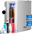 Produktbild: Klarstein Mini Kühlschrank für Zimmer, 30L Mini-Kühlschrank für Getränke & Kosmetik, Kleine Minibar, Kühlschrank Klein & Leise, Verstellbare Ablagen, Kleiner Skincare Kühlschrank 5-15°C