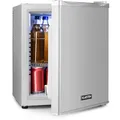 Produktbild: Klarstein Happy Hour Minibar  5-15°C EEK G 25dB LED-Licht Silber-Metallic