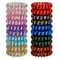 Produktbild: JessLab Spiral-Haargummis, 20 Stück Spurlose Telefonkabel-Haargummis Ohne Falten Spiralarmband Kunststoff Coil Pferdeschwanz Halter No-damage Stirnband Haarschmuck für Mädchen Frauen Damen Geschenk