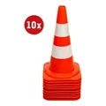 Produktbild: STIER Leitkegel Pylon Baustellenkegel 500 mm zwei Streifen rot weiß 10 Stück