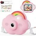 Produktbild: Digitalkamera mit 2,4-Zoll-Bildschirm, installierte 32-GB-Karte Kinderkamera Multifunktionale Spielzeugkamera Geschenke für 3-12 Jährige - Rosa