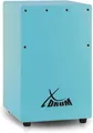 Produktbild: XDrum KC-37B Kinder-Cajon - Kleine Cajon speziell für Kinder - Nur 36 cm hoch - Snare-Effekt durch stimmbare Gitarrensaiten - blau