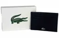 Produktbild: LACOSTE FG Credit Card Holder Kartenhalter Noir Leder Kreditkartenetui NEU OVP