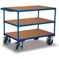 Produktbild: Variofit Schwerer Tischwagen Mit Schiebegriff Und 3 Ladeflächen 850x500mm