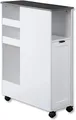 Produktbild: KESPER® Regal Nischenregal 24850-13 Spanplatte weiß mit Lenkrollen/Servierwagen, 1-tlg.