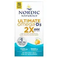 Produktbild: Nordic Naturals, Ultimate Omega 2X with Vitamin D3, Lemon, 60 Mini Soft Gels