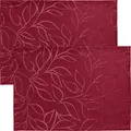 Produktbild: Erwin Müller Outdoor-Tischset Terrassa 2er-Pack abwaschbar Burgund Größe 35x50 cm