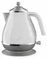 Produktbild: De’Longhi Icona Capitals, 1,7 l, 2000 W, Weiß, Edelstahl, Wasserstandsanzeige, Drahtlos