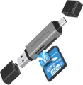 Produktbild: SABRENT SD, Micro SD Kartenleser, USB typ C 3.2 gen 1 Kartenleser, 5Gbps High Speed Externe Kartenlesegeräte OTG Adapter unterstützt MMC/TF/SDXC/SDHC/Micro SDHC/Micro SDXC, für PC, usw (CR-BCA2)