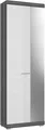 Produktbild: xonox Garderobenschrank Hochschrank m. Spiegel weiß Garderobe Scout - 62x197x37
