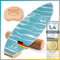 Produktbild: Balance-Board aus Holz Wackelbrett Balancekissen PhysioTherapie Surf-Board