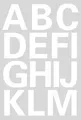 Produktbild: HERMA 4169 Buchstaben 25 mm A-Z wetterfest Folie weiß 20 Bl.