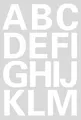 Produktbild: HERMA Buchstaben-Sticker A-Z, Folie weiß, 25 mm