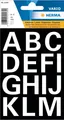 Produktbild: HERMA  4169 Buchstaben Aufkleber Weiß, 30 Stück, Schriftgröße 25 mm, selbstklebe