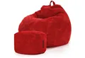 Produktbild: Green Bean Sitzsack Scoop + Pouf Cord, Indoor Sitzkissen mit Sitzhocker, Relax Sessel