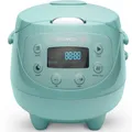 Produktbild: Reishunger Digitaler Mini Reiskocher 0,6 Liter, 350 Watt, Mint, 542-MDRK-M