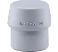 Produktbild: Gummihammer HALDER SIMPLEX Ersatzeinsatz TPE-mid grau 30mm