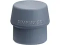 Produktbild: HALDER 3203030 Schonhammerkopf SIMPLEX Kopf-D. 30 mm TPE-mid grau mittelhart
