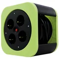 Produktbild: REV Kabeltrommel, Innenbereich, 4 Schutzkontaktsteckdosen, 10 m, grün