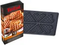 Produktbild: Tefal Herzwaffelplatten XA8006, Metall, passend für Tefal SW852D Snack Collection