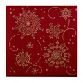 Produktbild: Airlaid Serviette Cristal in Bordeaux, 40 x 40 cm, 50 Stück - Weihnachten