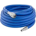 Produktbild: Poppstar Druckluftschlauch Premium Hybrid PVC mit Gewebeeinlage, (Innendurchmesser 9,2mm) mit Schnellkupplungen, bis 20 bar blau 1000 cm