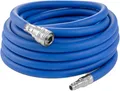 Produktbild: Poppstar Premium Hybrid Druckluftschlauch 10 m mit Schnellkupplung, 20 bar, blau
