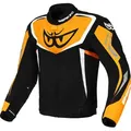 Produktbild: Berik Bad Eye wasserdichte Motorrad Textiljacke, schwarz-weiss-orange, Größe 56 für Männer