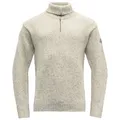Produktbild: Devold - Nansen Sweater Zip Neck - Merinopullover Gr M beige/grau