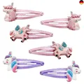 Produktbild: Haarspangen Kinder, 6 Stück Mädchen, Einhorn Haarspangen für Glitzeriges Au