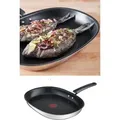 Produktbild: Tefal E30212 Emotion Fischpfanne Triply Oval 36x26cm, E30212, Fischpfanne, Edelstahl, Aluminium, Edelstahl, Titan, 175 °C, Thermo-Punkt