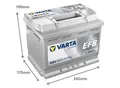 Produktbild: VARTA Starterbatterie DYNAMIC EFB 12 V, 60 Ah, 640 A 12V 60Ah 640A für VW SUZUKI DACIA PEUGEOT AUDI TOYOTA MERCEDES-BENZ NISSAN OPEL GREAT WALL RENAUL