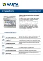 Produktbild: Starterbatterie VARTA 560500064K262 AUDI 000915105EB VW 000915105EB