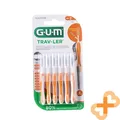 Produktbild: GUM TRAVLER Interdentalbürste 0,9 mm 6 Stk. Antibakterieller Ergonomischer Griff
