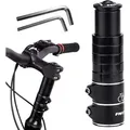Produktbild: Rlongtou Fahrradlenker Erhöhung Lenkererhöhung Fahrrad MTB mit Sechskantschlüsseln Fahrrad Vorbau Fabelschaftverlängerung Adapter für 28,6 mm ...