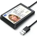 Produktbild: CSL Speicherkartenleser, USB Smart Card Reader mit NFC, Chipkartenleser, für Personalausweis Gesundheitskarte Bankkarte, Win 11 kompatibel