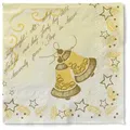 Produktbild: Sovie HORECA Weihnachtsserviette Harmony in Creme aus Tissue 40 x 40 cm, 100 Stück