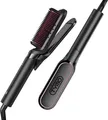 Produktbild: TYMO Glätteisen Haarglätter Bürste - 2 in 1 Glätteisen Locken und Glätten, Ionen